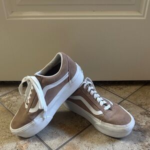 Vans Women’s Tan Suede Sneakers